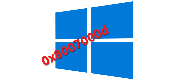 Восникновение ошибки 0x8007000d при процессе активизации Windows 10